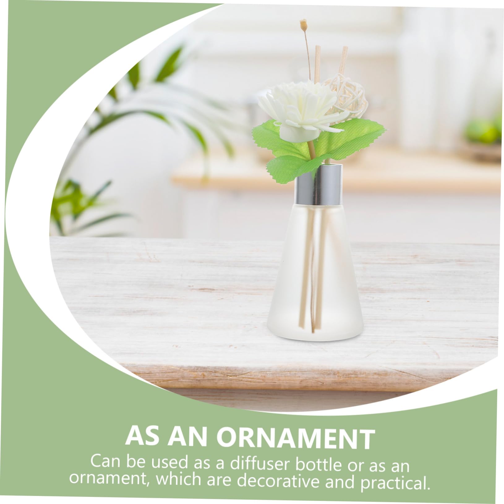 Cabilock Duftdiffusor Glasflaschen für Trockenblumen Dekorativ und Praktisch für Wohnzimmer und Küche 3 Stück-Pack