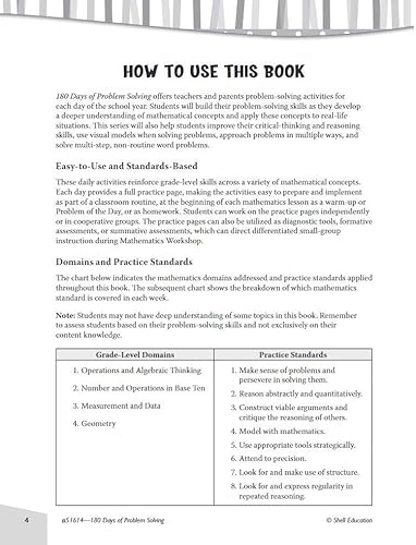 Shell Education SEP51614 180 Days Of Problem Solving For Second Grade – Build Math Fluency With This 2Nd Grade Math Workbook thumb #2