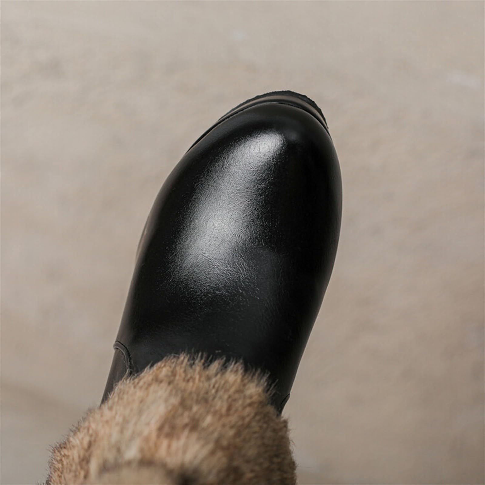 Botas cuissardas mujer negras tacón alto Heeled Female Short Autumn