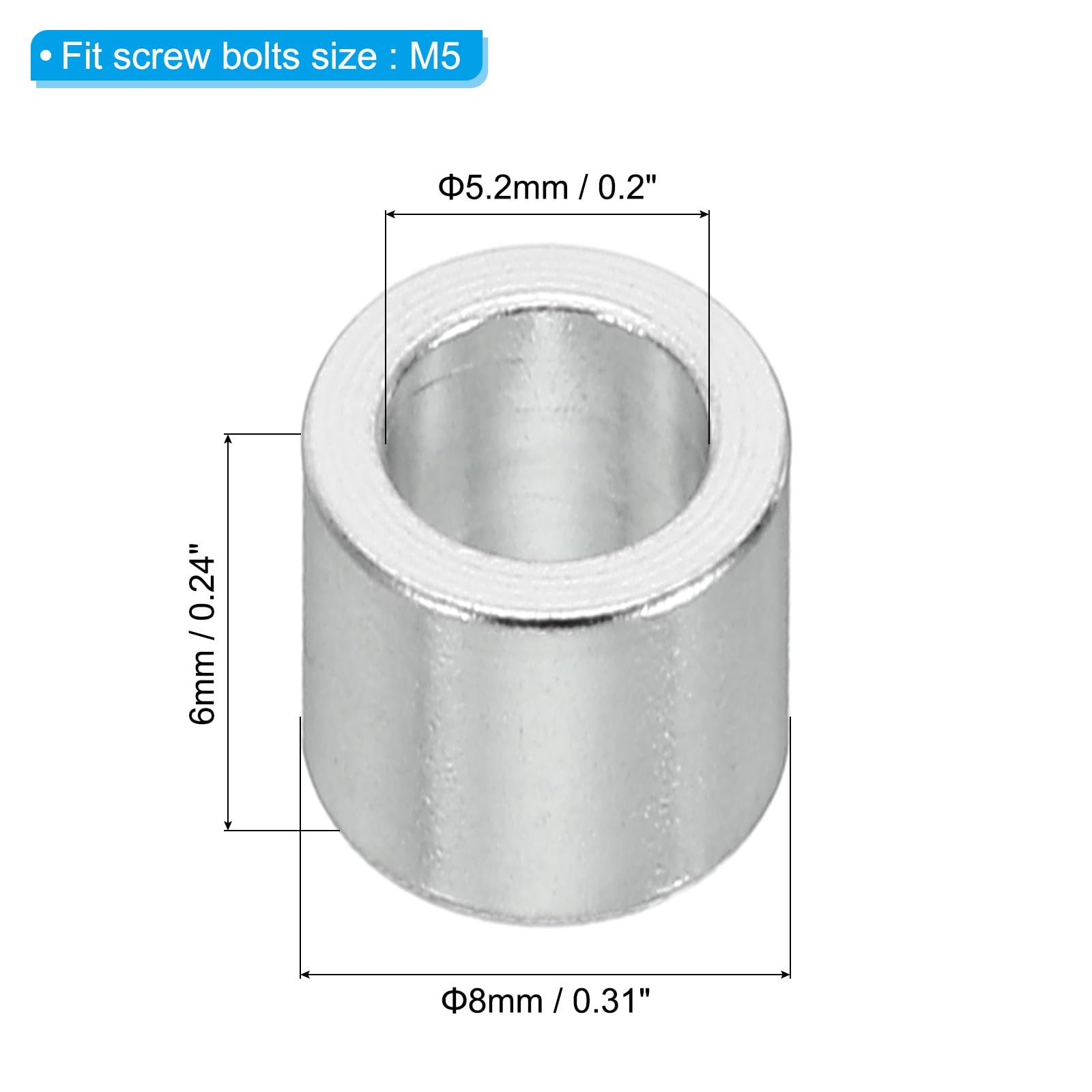 PATIKIL M5 Aluminum Spacers - Image 2