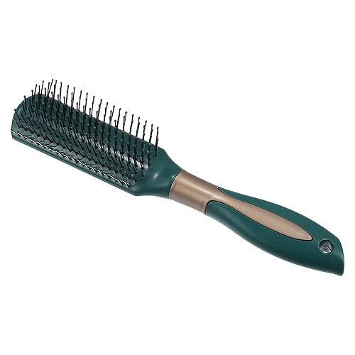 VOCOSTE 1 cepillo de pelo, cepillo desenredante para mujeres y hombres, cepillo de pelo para cabello liso, rizado, largo, corto, seco, verde oscuro,