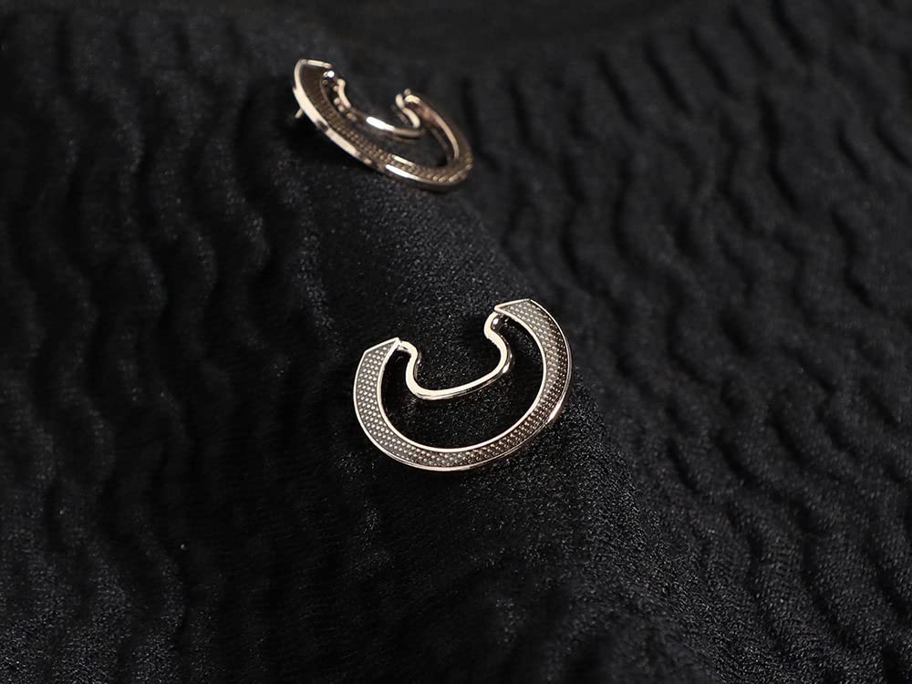 LUKX Röcke Damen,Damen Minirock Schwarz Elastic High Waist Knopf Gestrickt Faltenrock Vintage A-Line Schaukel Gerafft Elegant Herbst Winter Kurzrock Für Mädchen Damen