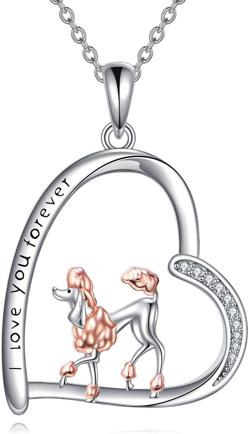 Animals Gift 925 Sterling Silver Cute Dog/Mouse Necklace Jewelry Gifts For Women Dog Lover