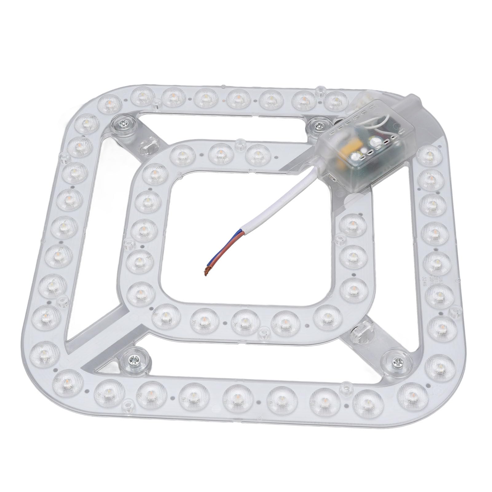 Kit de Luz LED de Repuesto para Ventilador de Techo 24W 2100 Lúmenes con 3 Colores Regulables Módulo Redondo Alta Eficiencia Energética Luz de Techo Empotrada