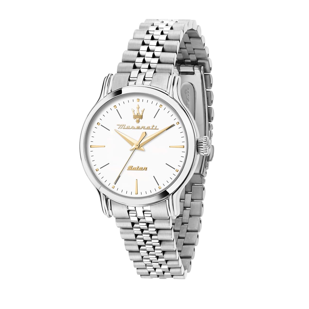 Maserati Silicone Classic Analog Dial Color White Women Watch - R8853118519, Silver Band (B0B9H9BX7W) Amazon Price History, Amazon Price Tracker
