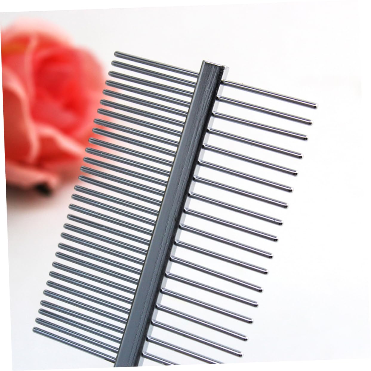 HOLIDYOYO Comfy Pet Grooming Cat and Dog Stainless Steel Comb for Hair Trimming Dematting Comb Pet Brush Grooming Tools