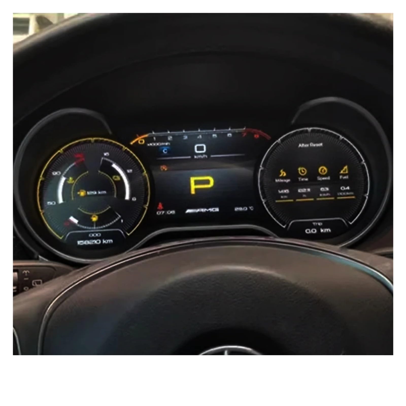 Quadro strumenti digitale da 12,3" compatibile con Benz G W460 2012-2018 LCD Tachimetro Cruscotto Sistema LINUX 1:1 Recupero