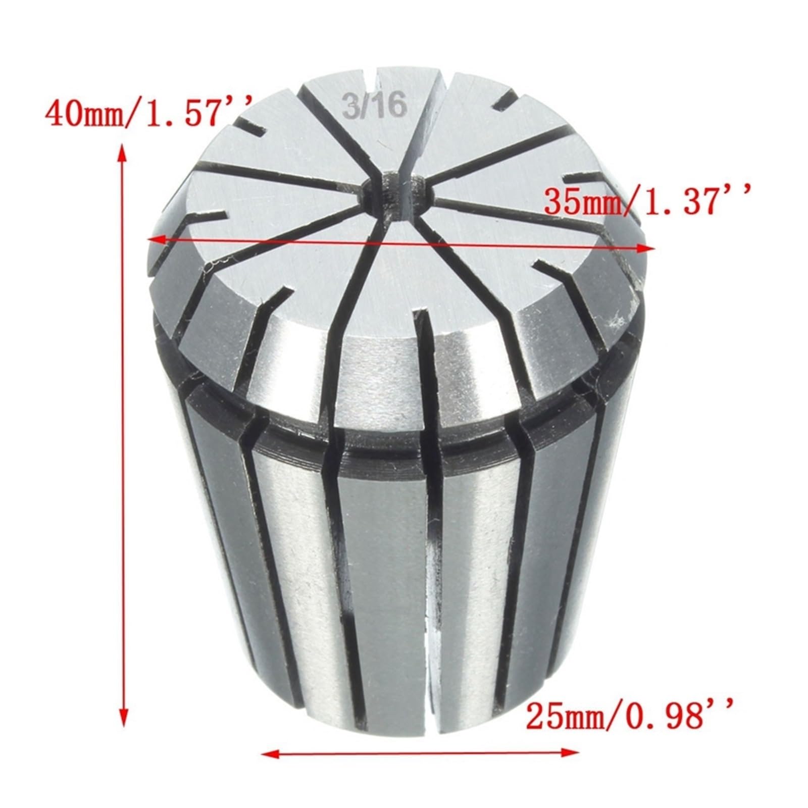 ER11 ER16 ER20 ER25 ER32 ER40 Uchwyt zaciskowy sprężynowy Dokładność 0,008 mm Do uchwytu narzędzi do frezowania CNC Silnik wrzeciona maszyny grawerującej(ER32 2-20MM(19PCS))
