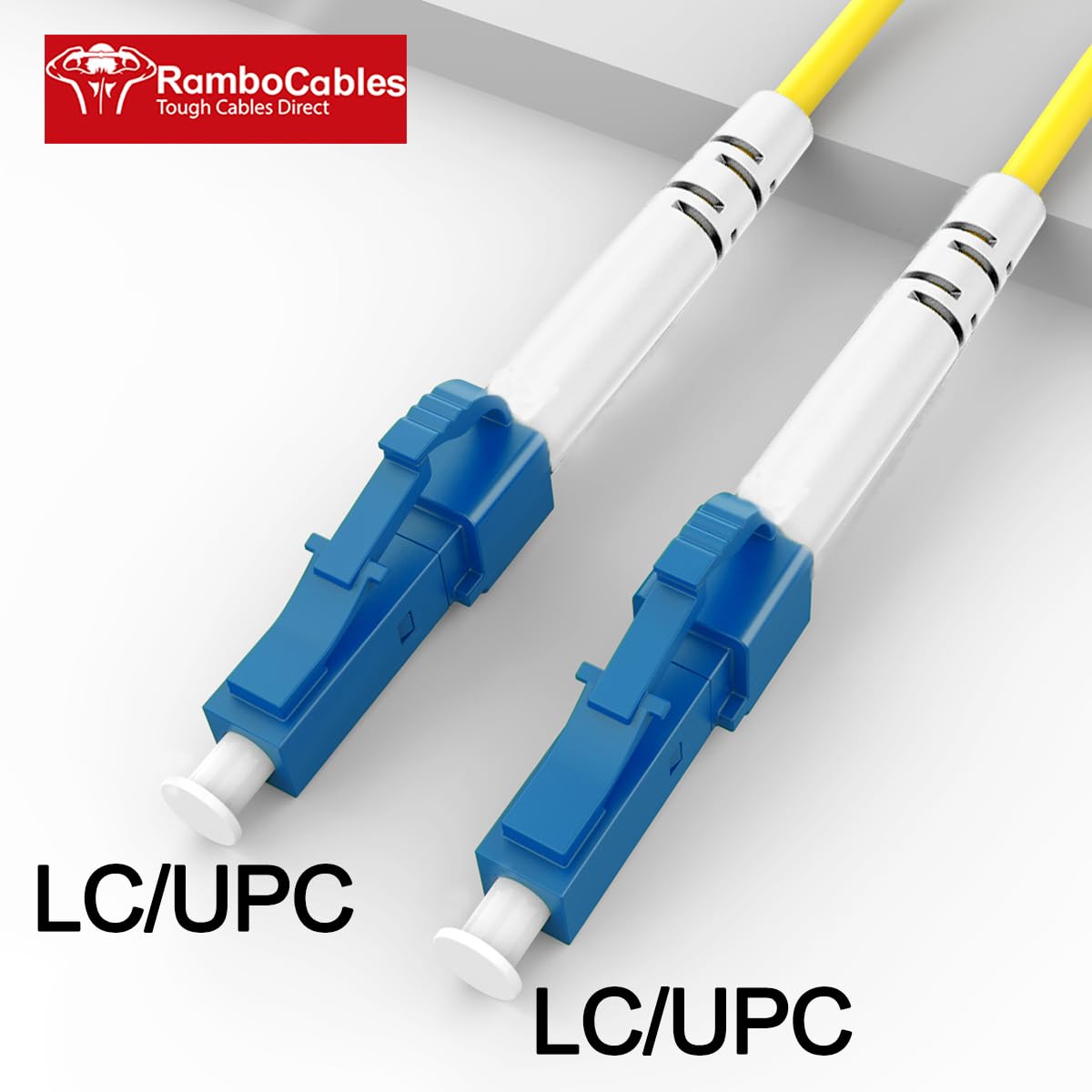 RamboCables (6.56ft/2m LC to LC Fiber Optic Internet Cable, OS2