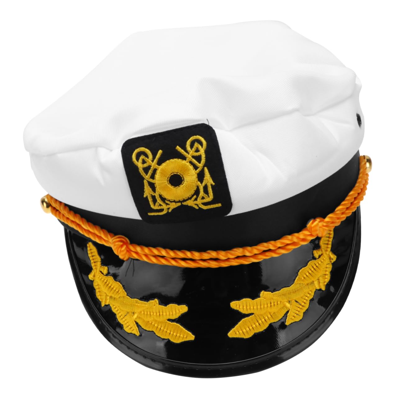 Didiseaon Captain Hat Sailor Navy Blue Unisex Adjustable Decor Party Cosplay Accessory