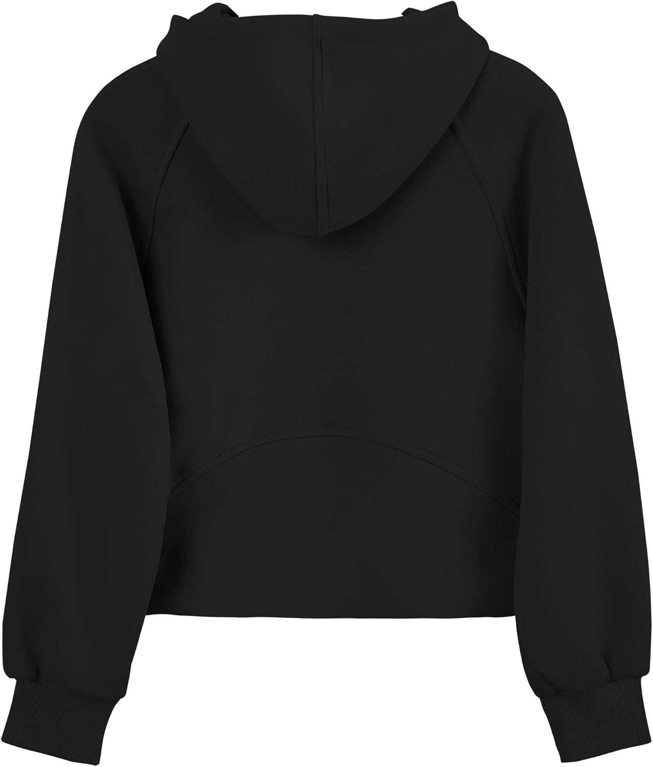 Girls' Hoodies Sweatshirts Half Zipper Pullover Crop Tops for Teen Girls Long Sleeve Sweater Thumb Hole - Image 4