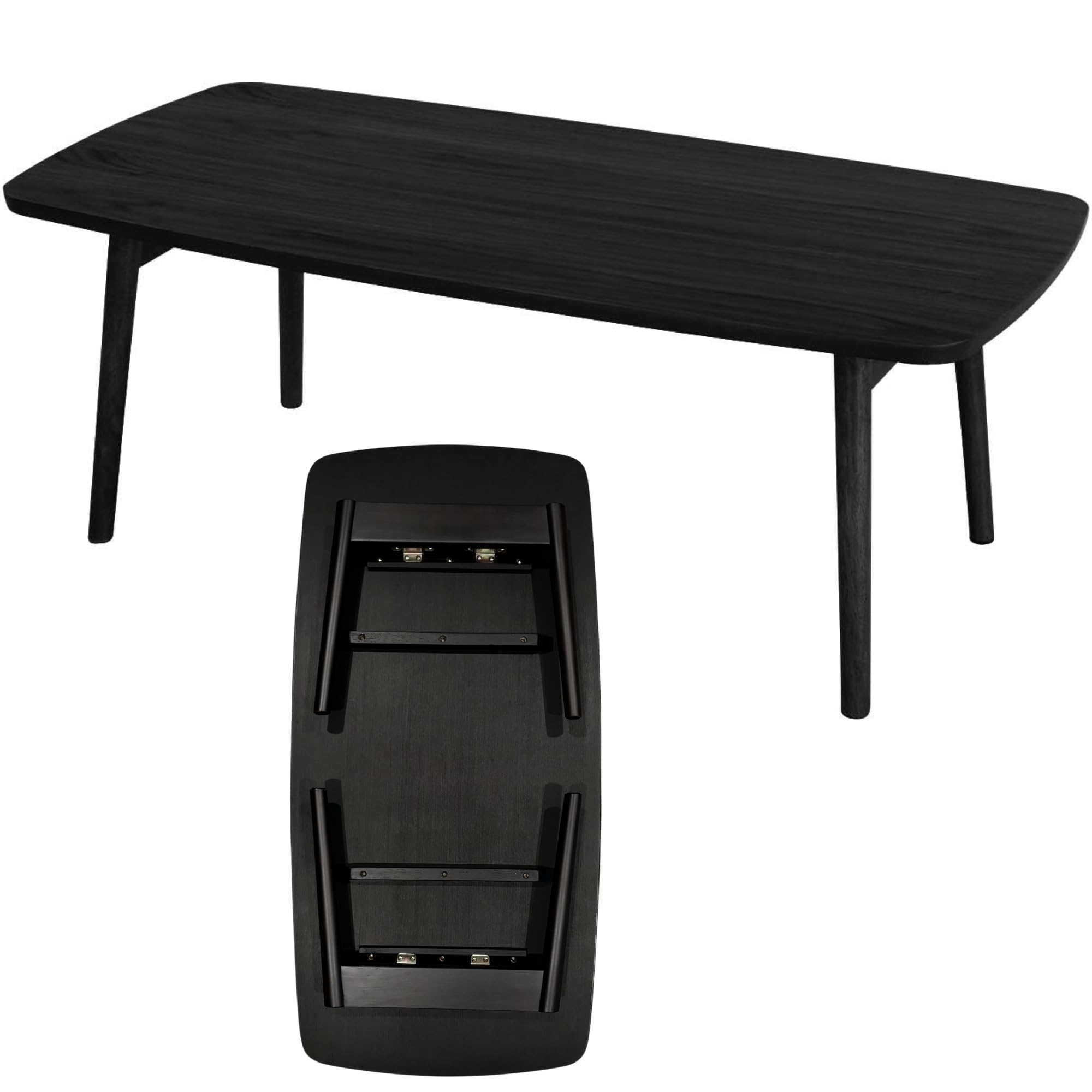 Amazon.com: AZUMAYA Folding Legs Table W41.3 x D20.5 x H14.0
