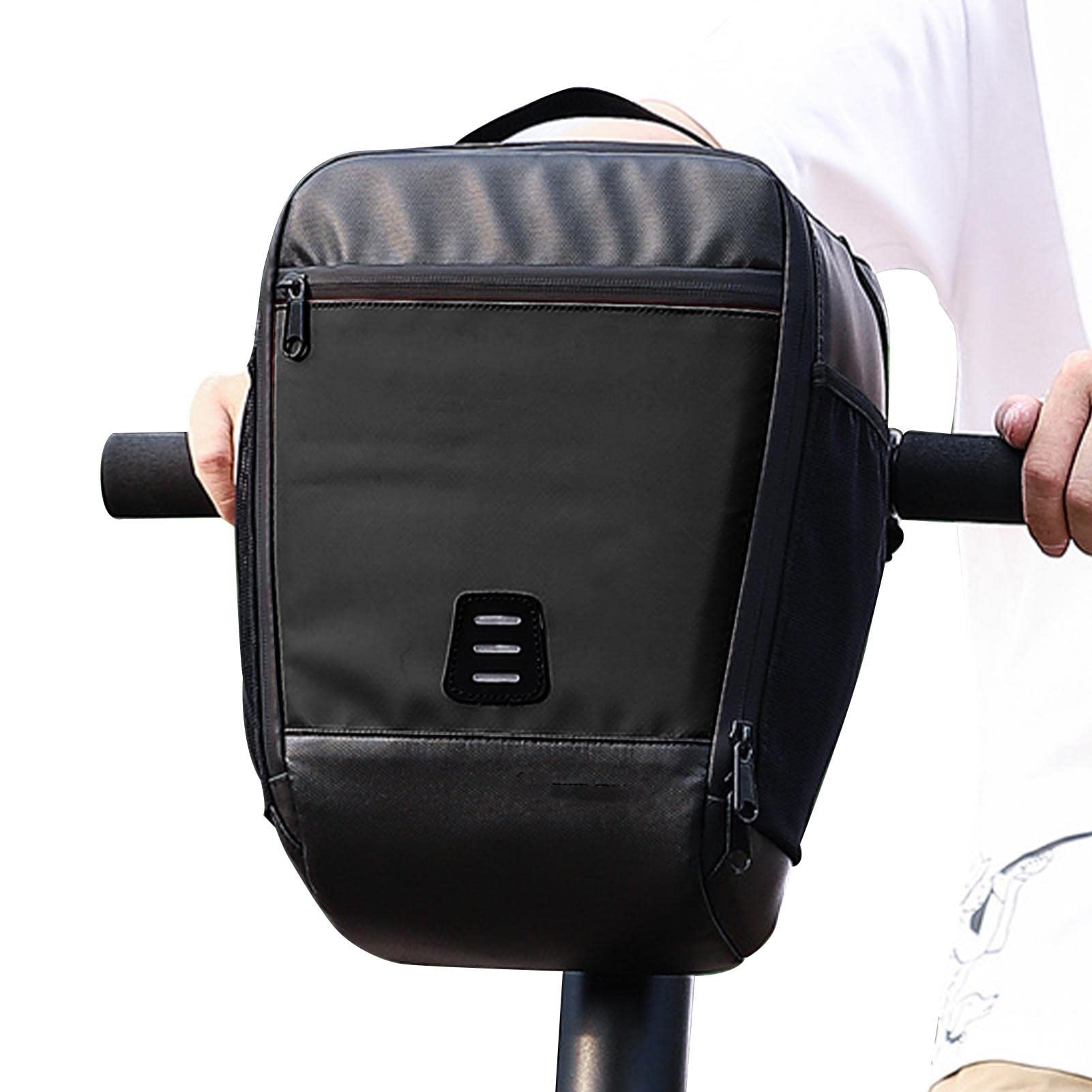 Amazon.co.jp: スクーターハンドルバーバッグ、自転車フロント