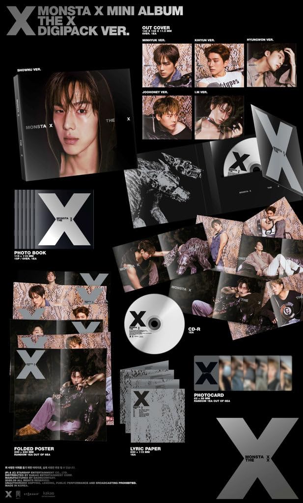 Amazon.com: Monsta.X - 13th Mini Album The X Digipack Limited