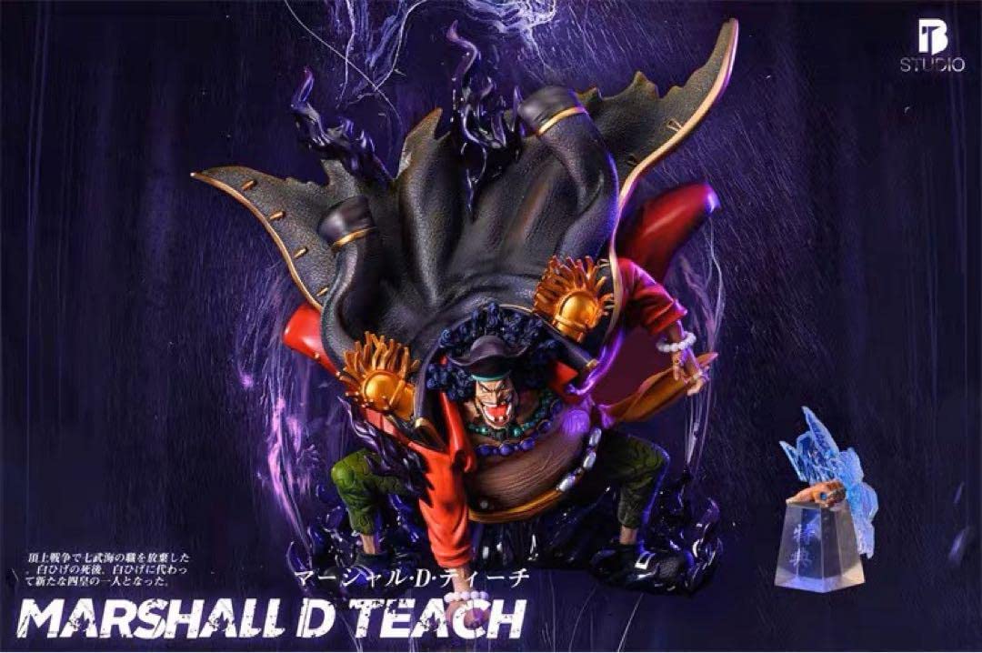 ワンピース 黒ひげ マーシャル ガレージキット BTスタジオ フィギュア 白