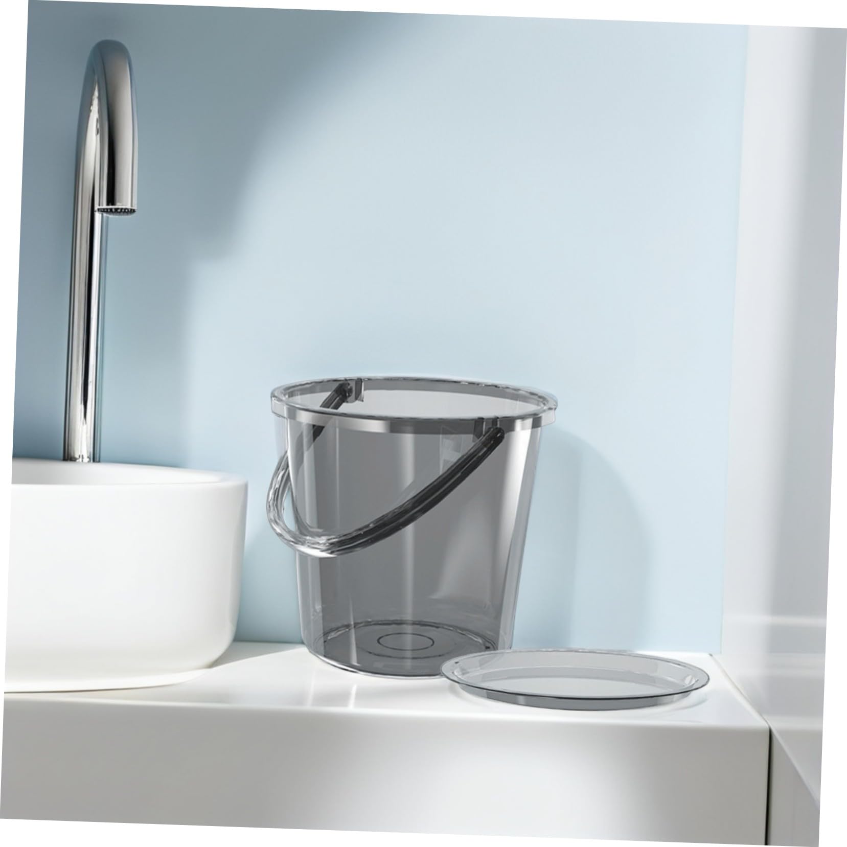 Alipis Cubo de Gran Capacidad de Plástico con Asa Hogar Cubo de Agua Multiusos para Jardinería y Limpieza Baño o Cocina