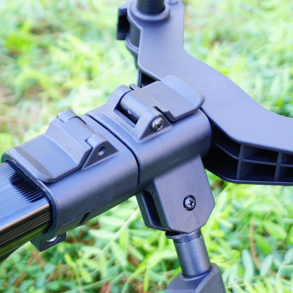 Rutenhalter Rod Pod für 4 Ruten – Aluminium Angelständer mit Transporttasche zum Karpfenangeln