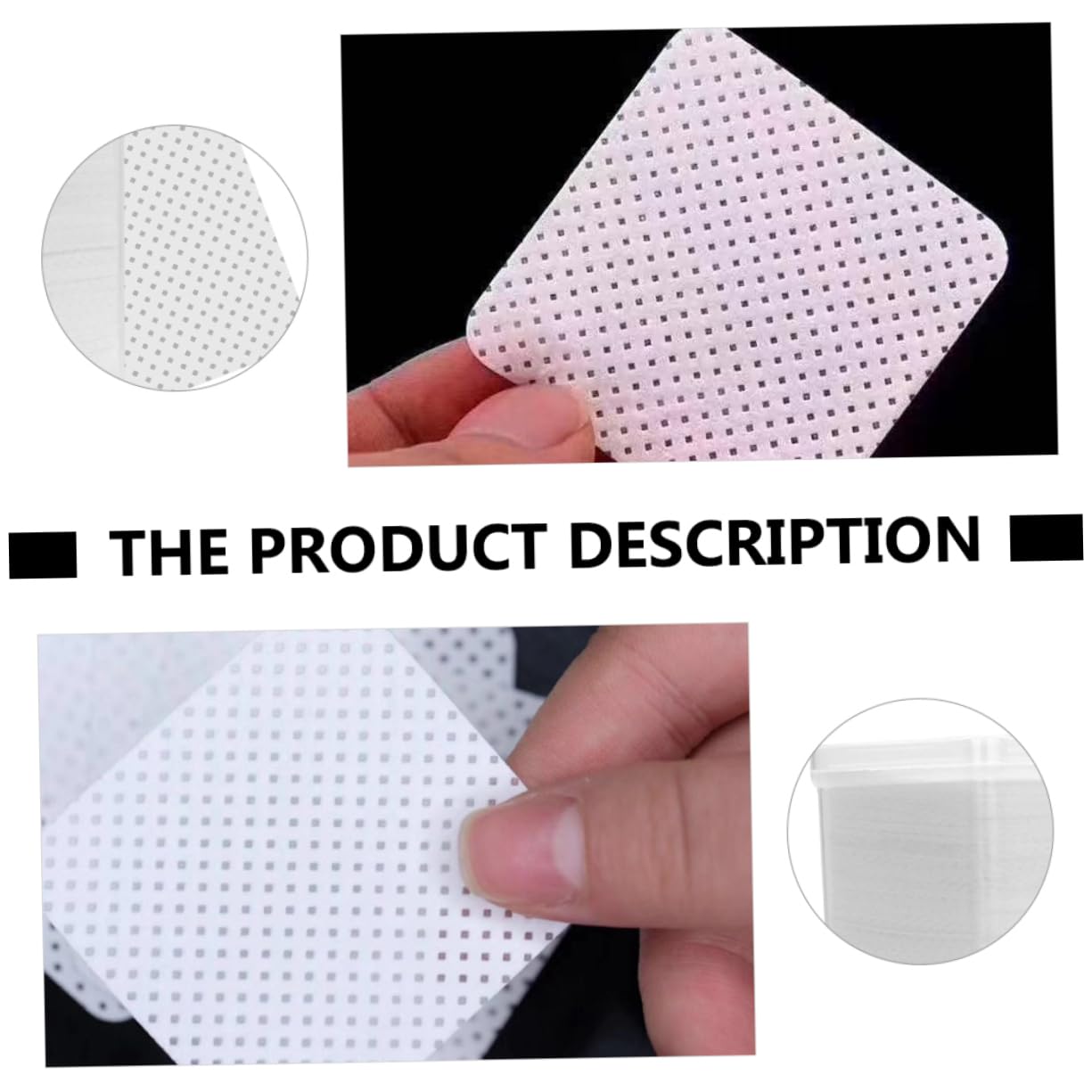 NULYLU Cotton Pads for Lash Cleaning Nail Polish Removal 400pcs Pack Cleansing Pads Perfect for Home Salon Use