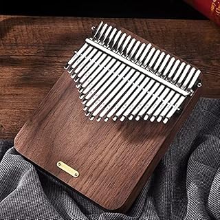 EIERFSKIOT Kalimba Piano à Pouce Piano à Pouce en Noyer pour fêtes 21 Tons F pour débutants à Kalimba avec étui de Piano… - Les Beatles, Paul McCartney, John Lennon, RIngo Starr, George Harrison EIERFSKIOT Kalimba Piano à Pouce Piano à Pouce en Noyer pour fêtes 21 Tons F pour débutants à Kalimba avec étui de Piano… – Image 2
