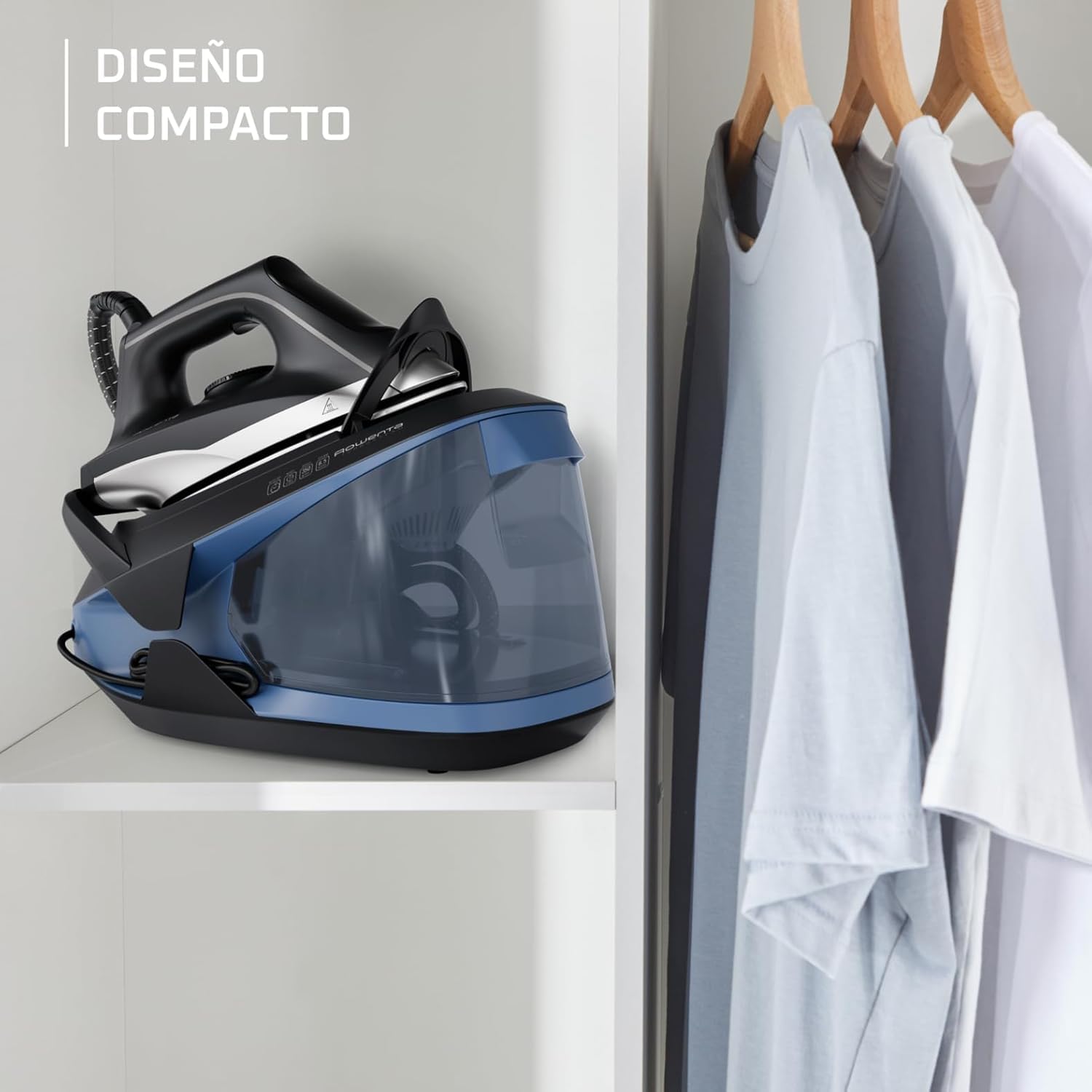 Rowenta Powersteam - Centro de planchado alta presión 6,2 bares, Golpe de vapor de 340 g/min, Continuo de 120 g/min, Suela MicroSteam con depósito de 1,7 L (Reacondicionado) (Reacondicionado)
