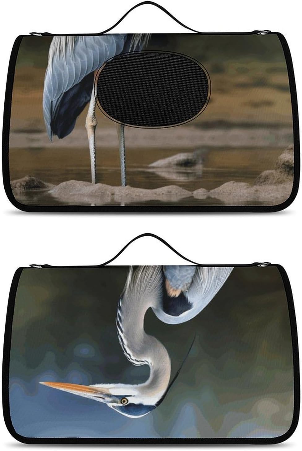 Pet Handbags, Heron Printed Pet Handbags,folding Pet Bags,new Pet Handbags,universal Pet Handbags, 45X26X23.5cm