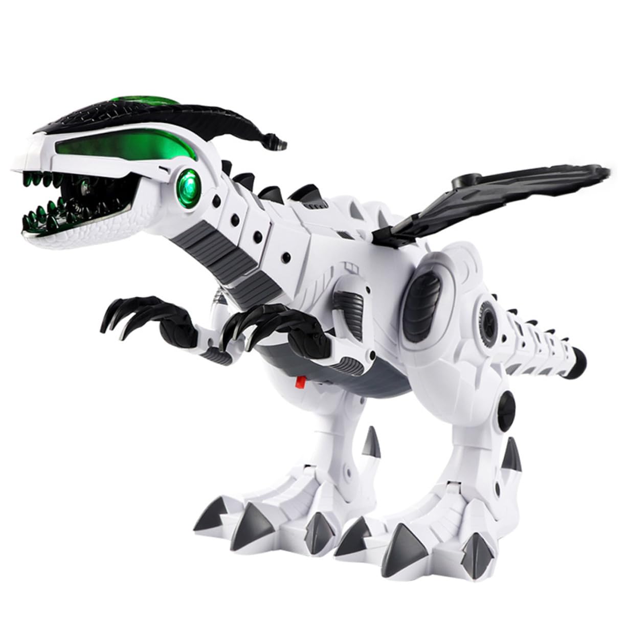 Juguete de Dinosaurio Eléctrico Blanco Pulverización y Movimiento