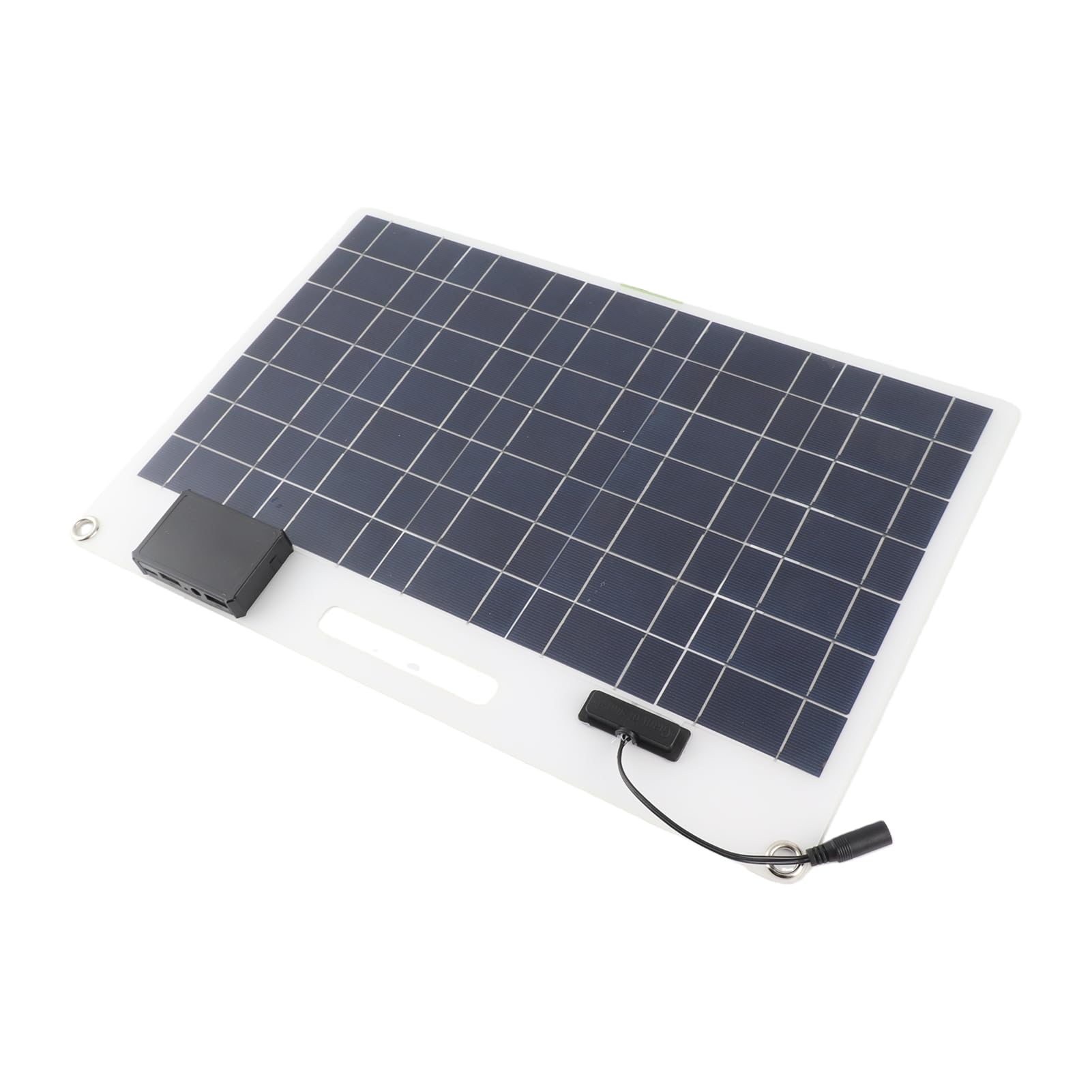 Kit de Panel Solar de 100 W, Panel Solar Portátil Monocristalino de 12V 24V con Controlador de Carga de 100 A, Cargador Solar para Vehículos Recreativos, Marinos, Remolques