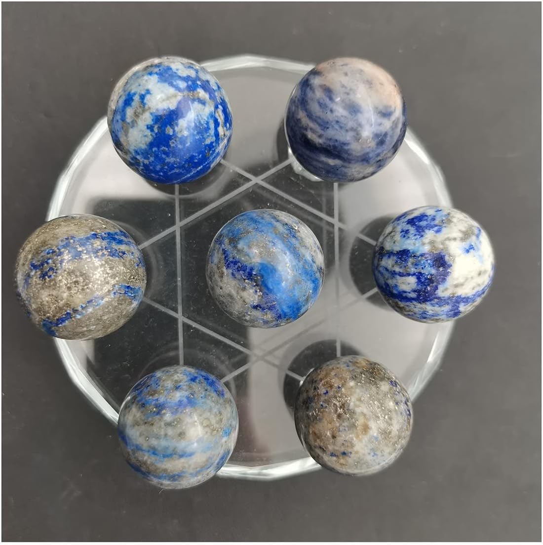 Crystal Stone Home Decor 10pcs Natural Lasurite Quartz Sphere Lapis Lazuli Crystal Ball Home Decor 25mm/30mm