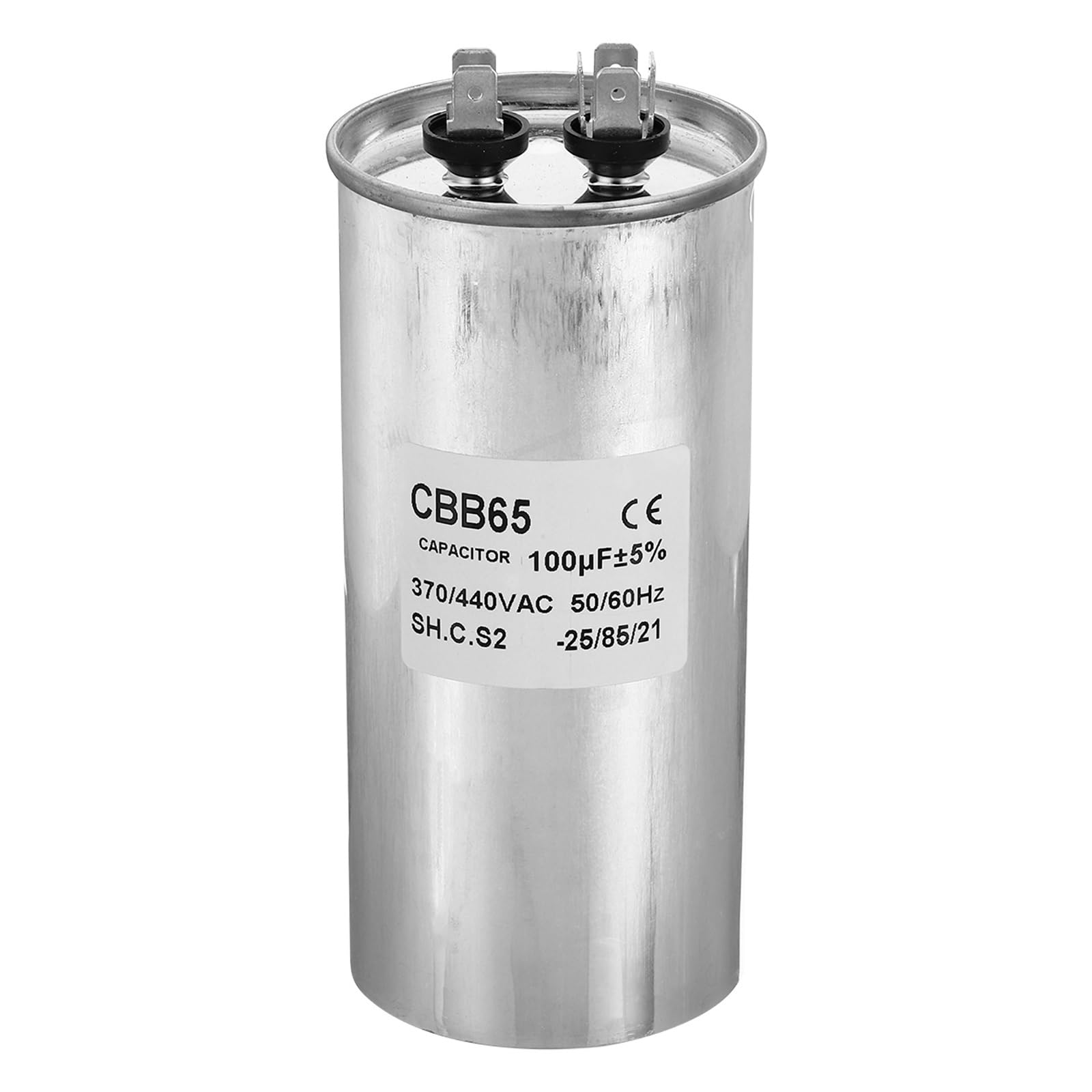 Condensador de funcionamiento circular CBB65 del condensador de arranque del ventilador de 100uF 100MDF 370/440VAC
