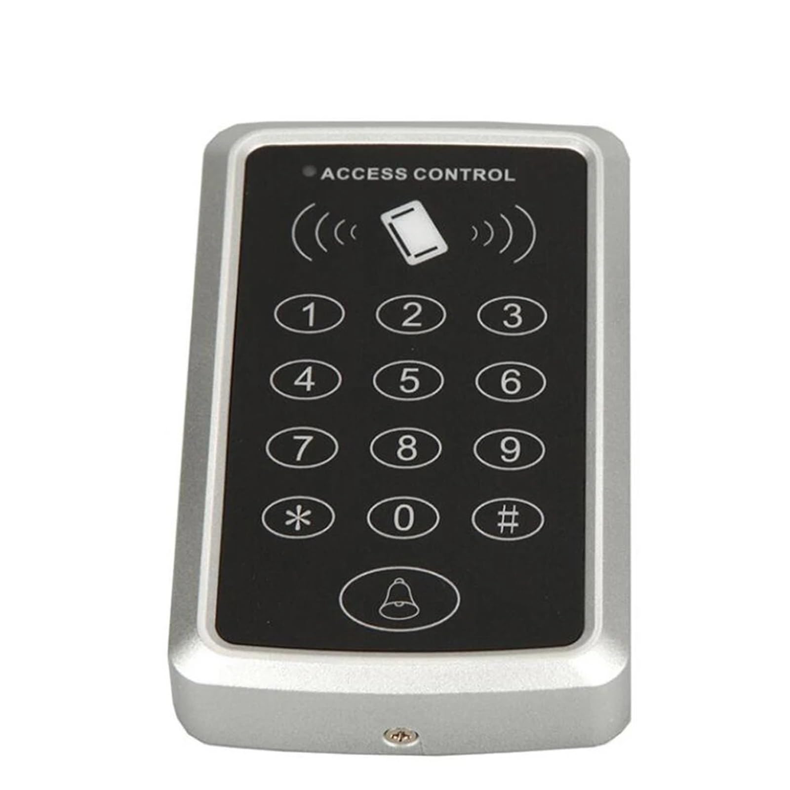 Controlador de Acceso, Teclado de Control de acceso RFID resistente al agua, 125KHz, cubierta impermeable for exteriores, lector de tarjetas EM, 10 Uds., llaveros for de Control de acceso de puerta(Ac