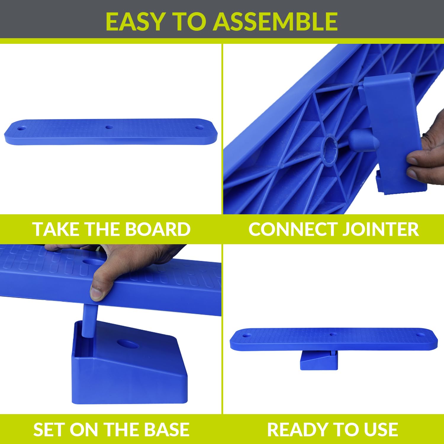 GISCO Kids Seesaw Balance Board β Plastic Swing Toy (Pack of 1) | Color - Blue | Fun Outdoor Play Equipment for Physical Activity & Coordination 1