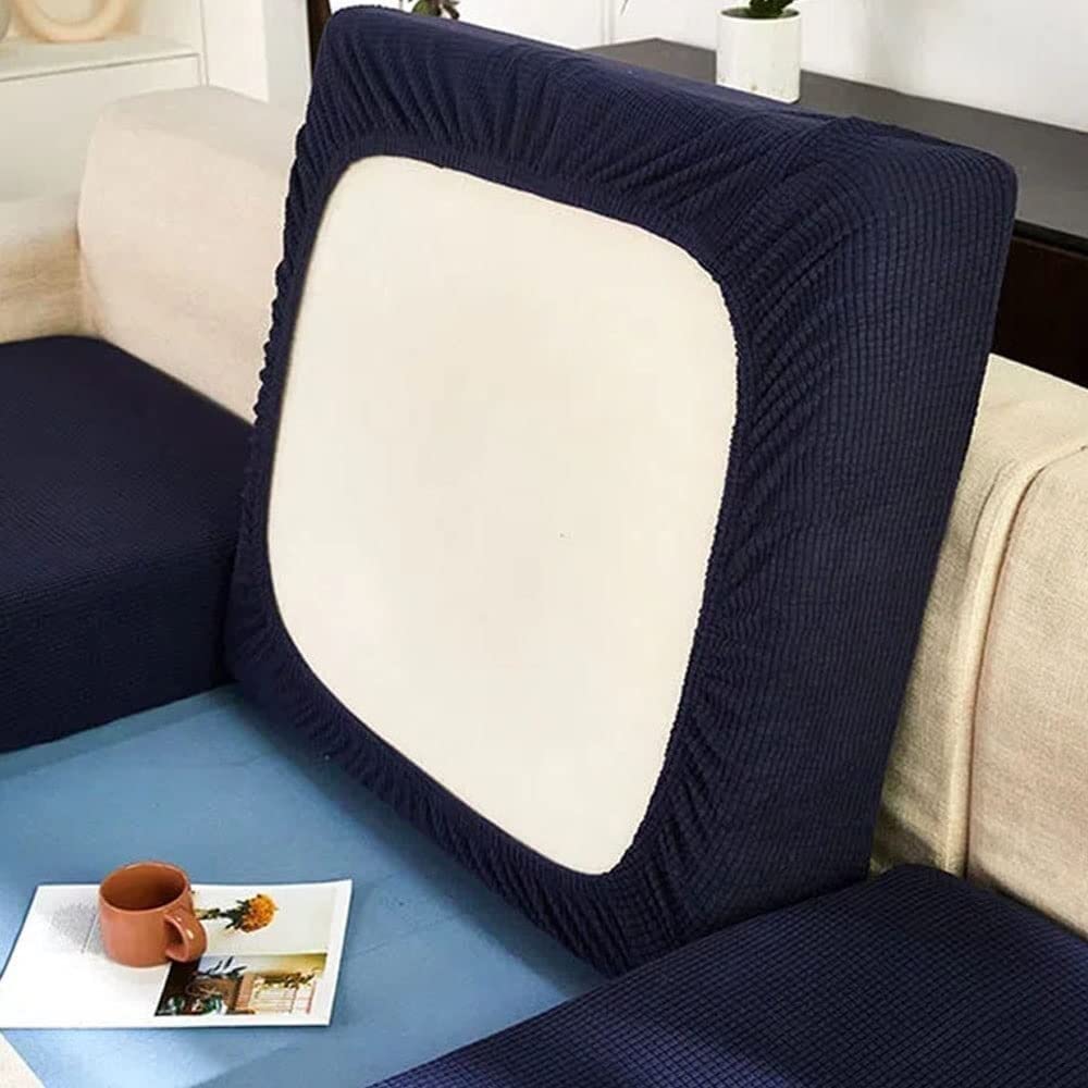 VEAI Couch Cushion Cover Replacement Stretch 3/2/1 Seater Sofa Cushion Cover Protector Dustproof Slipcover Machine Washable (Color : #14, Size : L (160-190cm))