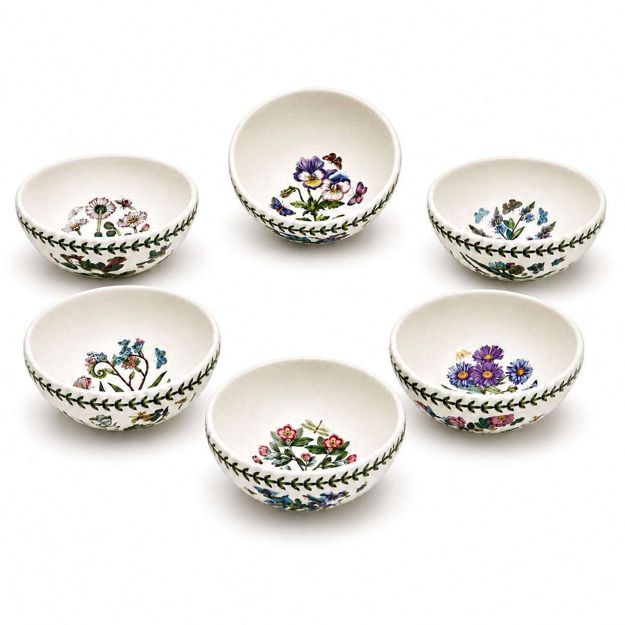 Portmeirion Botanic Garden - Cuenco apilable (14 cm, 6 unidades), diseño de sopa