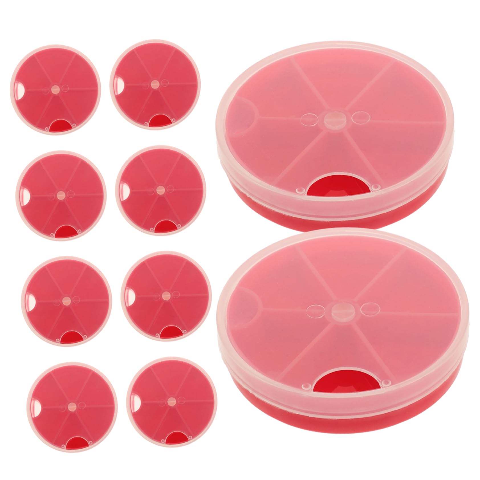 VICASKY 10pcs Fishing Storage Box Durable Fishing Gear Organizer for Baits and Hooks Lightweight Tackle Container