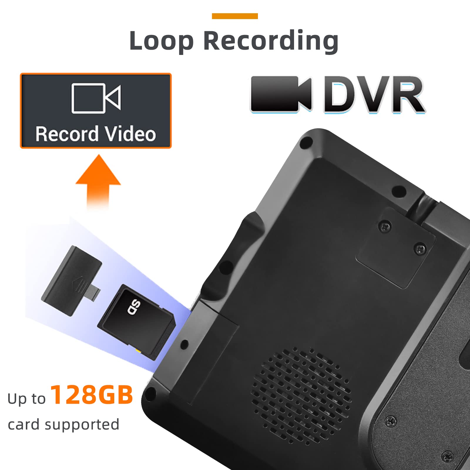 Cámara de Marcha Atrás Inalámbrica Digital, Kit de Cámara de Visión Trasera con Monitor LCD 7 Pulgadas, 2 Camaras IP69 Impermeable Visión Nocturna por Infrarrojos, 12-36V para Coches Caravanas Camión