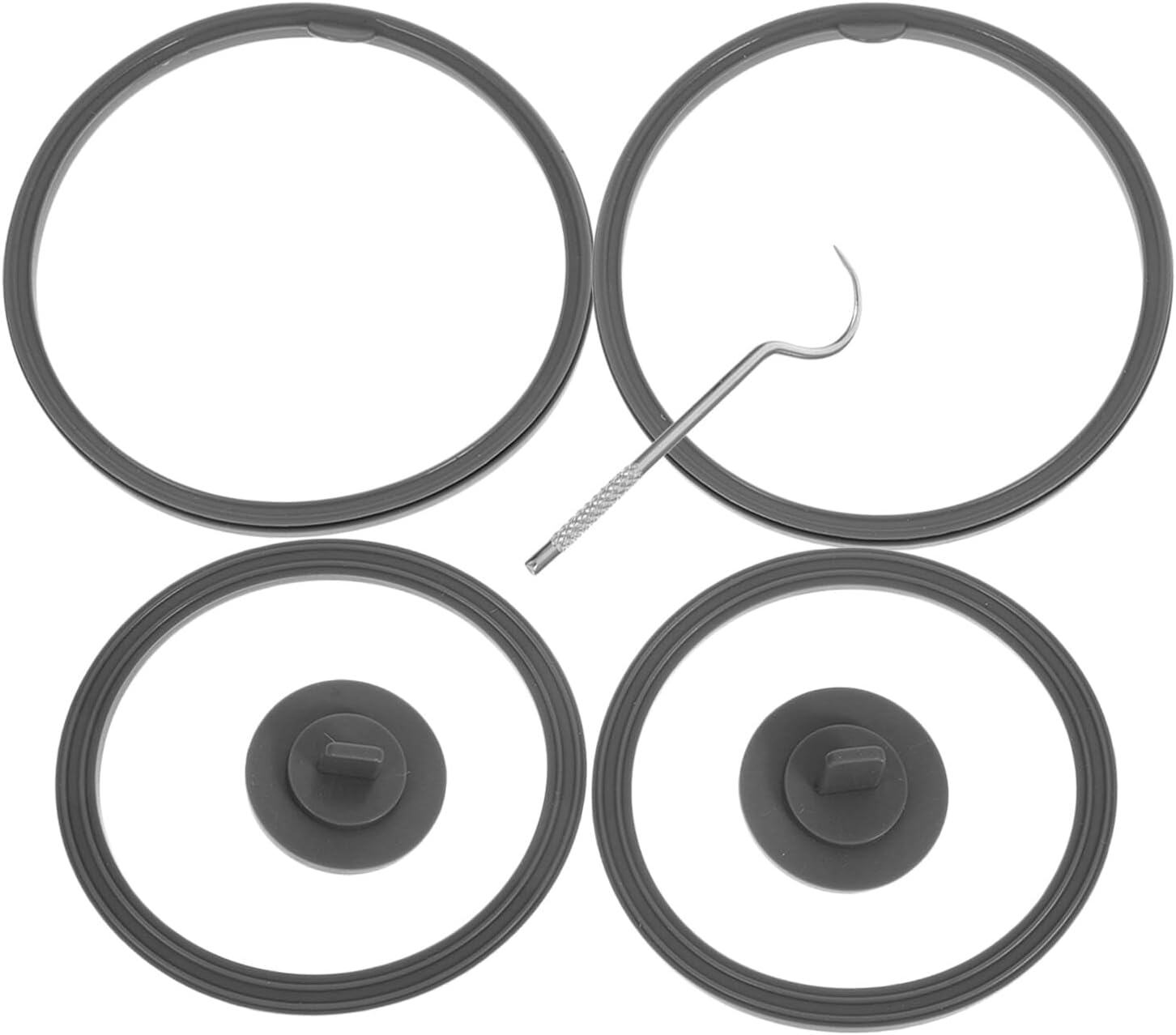 Pack of 7 Silicone Seal for Shaker Lids Leak-proof Replacement Seal Compatible with Blender Bottles Easy to Clean Versatile for Sports and Travel