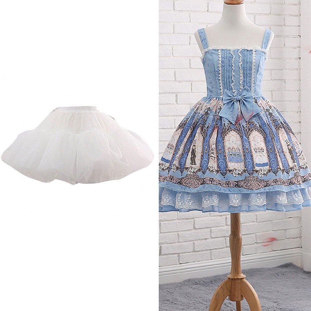Gonne per Donne Abito Lolita Underkirt Tulle Petticoat Dress Cosplay Pettiskirt Scata a Bolla Strati