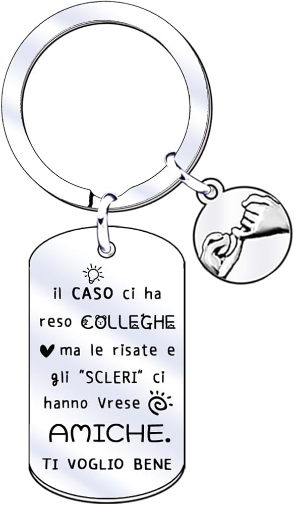 Portachiavi In Acciaio Con Messaggio Motivazionale, Regalo Per Colleghi, Amiche O Maestre - 3