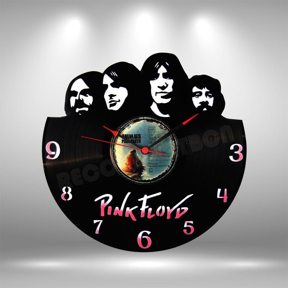 Pink Floyd Vinyl record clock - Handmade original gifts & home decoration.
