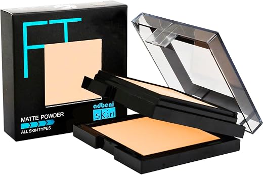 Adbeni Fit Matte Skin Compact Powder 20gm | A Dynamic Fusion of Effortless Coverage | Luminous Radiance & Flawless Skin Pe...