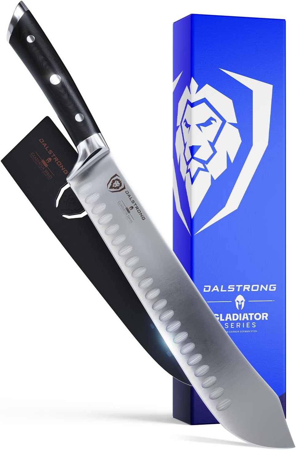 Dalstrong - 10" Bull Nose Butcher Breaking Knife - Gladiator Series - HC Steel - Sheath Guard Included