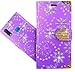 Produktbild FoneExpert® Huawei P20 Lite Handy Tasche, Wallet Case Cover Bling Diamond Hüllen Etui Hülle Ledertasche Lederhülle Schutzhülle Für Huawei P20 Lite