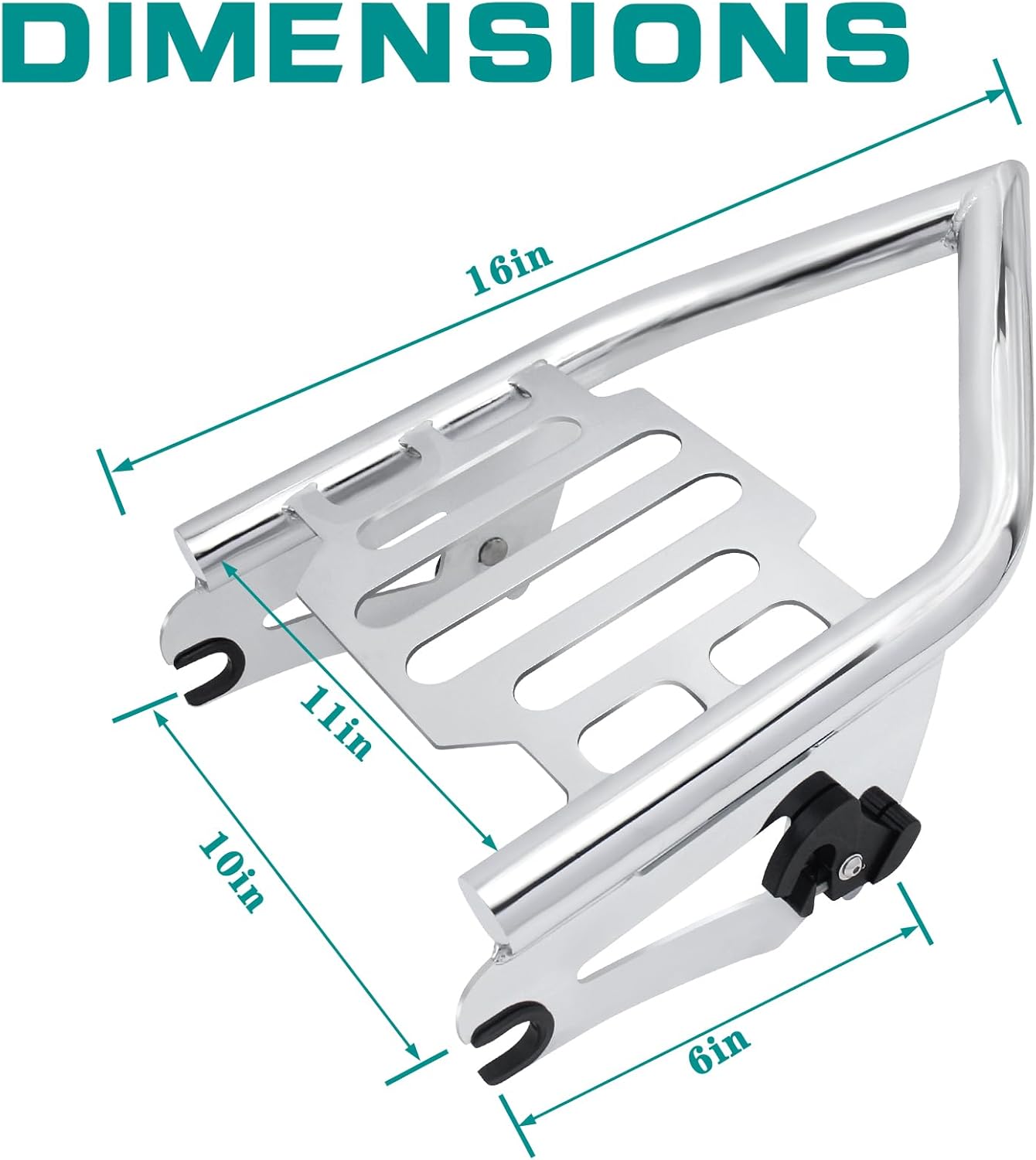 Chrome Detachable Mounting Luggage Racks for Harley Touring Street Glide, Electra Glide, Road King, Road Glide 2009-2025 Models