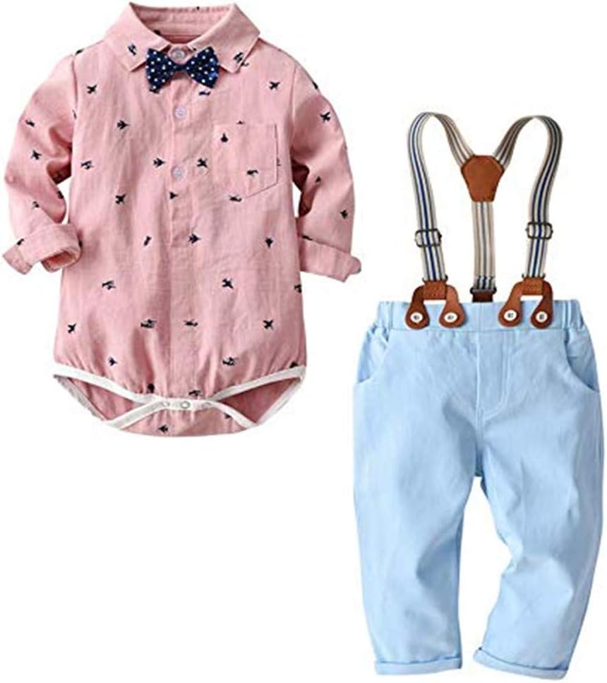 FAIRYRAIN Kinder Anzug 3-teilig - Hemd, Hose, Weste Mit Fliege Für Jungen