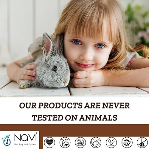 Miniatura 8 de Navi Professional Strength Champú para pérdida de cabello para el crecimiento del cabello, champú bloqueador DHT para adelgazar el cabello con