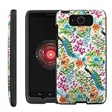 CaseAVE [GUARD SERIES] Slim Hard Shell Protective [2PCS] Case Snap on Cover [ Color Flower Peacock ] for Motorola DROID MAXX XT1080M / DROID ULTRA XT1080