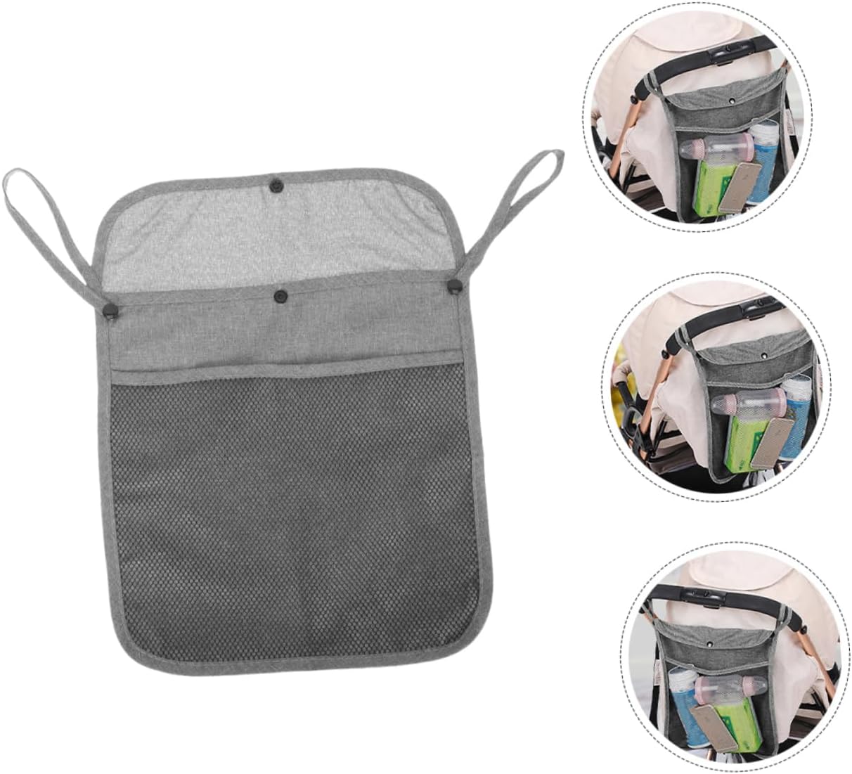 VICASKY 2pcs Stroller Hanging Organizer Diaper Bag Travel Bag Stroller Accessory Portable Easy to Install