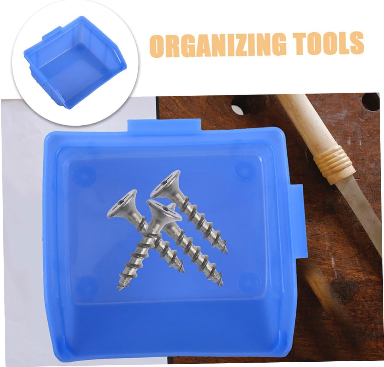 Warehouse Parts Storage Boxes 4 Pack Organizing Bins Removable Dustbin for Easy Access