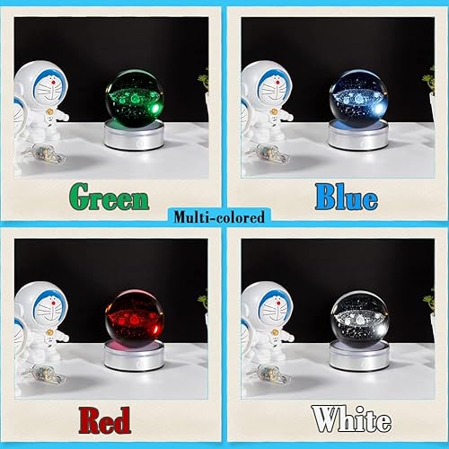 Miniatura 4 de IFOLAINA Modelo de bola de cristal del sistema solar 3D, regalo de astronomía espacial, planetas, universo multicolor, globo de la ciencia,