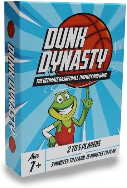 Dunk Dynasty – The Ultimate Basketball Card Game! Strategic Card Game for Kids and Adults. Great for Parties and Game Nights. 2-5 Players, Ages 7+.